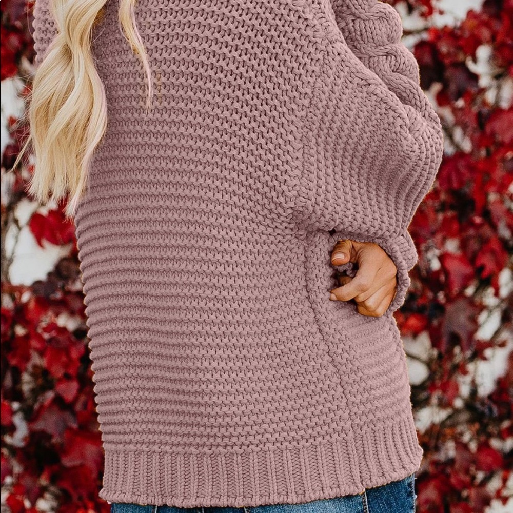 New Open Front Chunky Knit Cardigan XL, 2XL - Picture 3 of 3